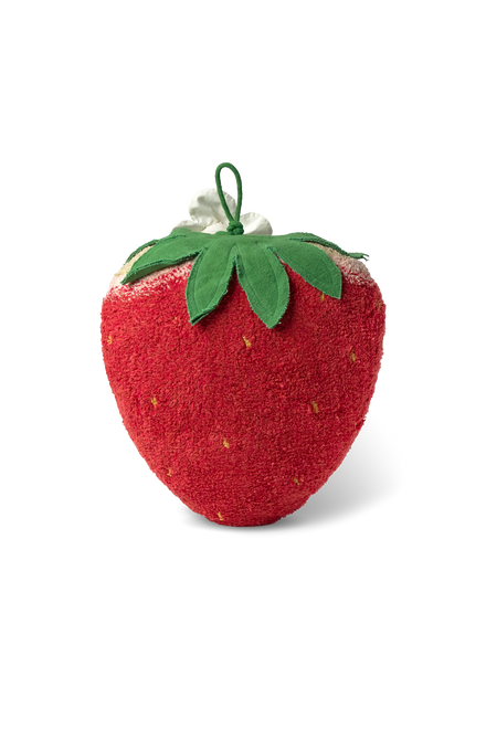 Vloerkussen aardbei in een speelhoek