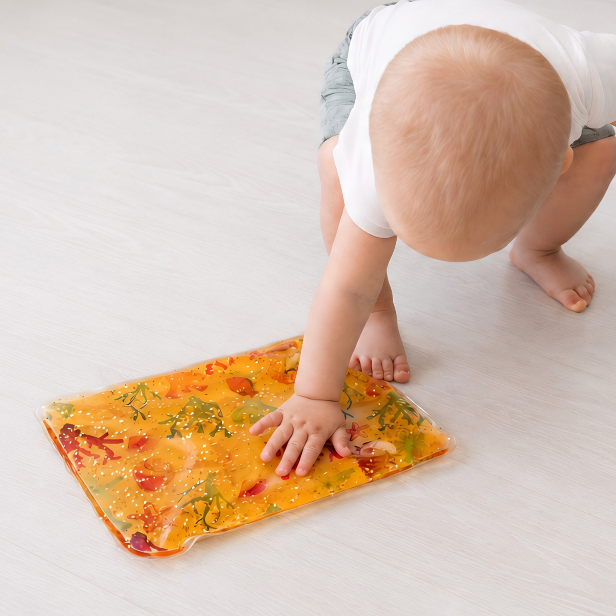 Sense2Play Sensorische Watermat Sunset Coast, watergevulde sensorische speelmat voor baby's