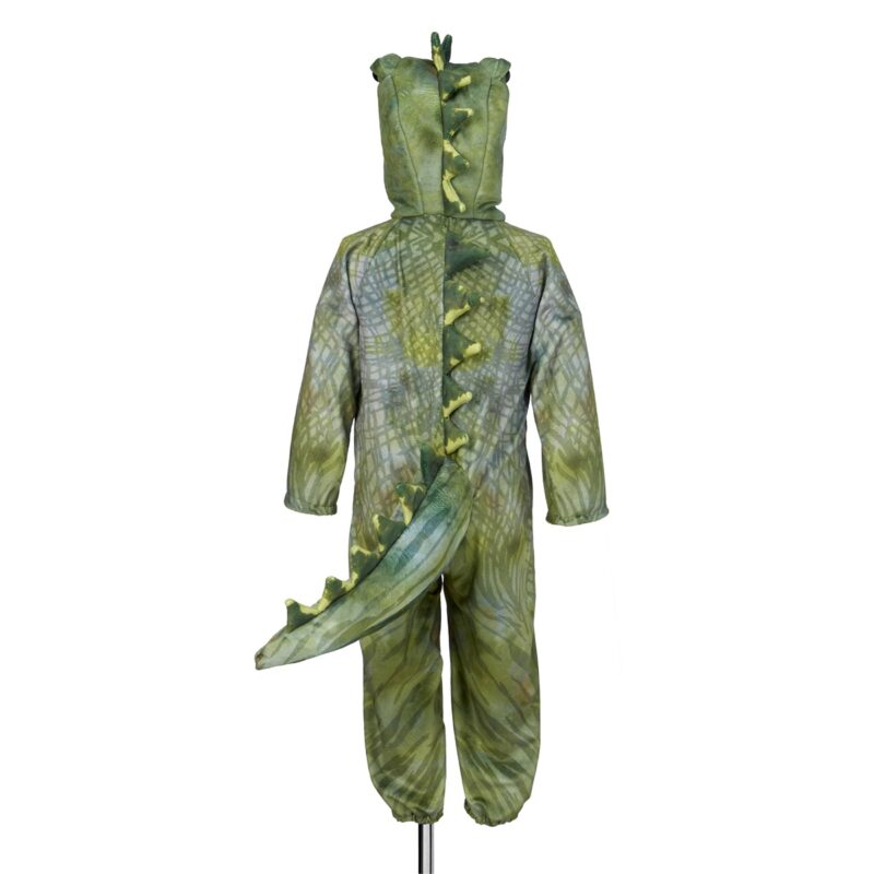 Souza T-Rex jumpsuit dinokostuum voor grotere kinderen, vooraanzicht