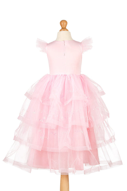 Souza Verkleedjurk Linda Roze, roze jurk met tulen rok
