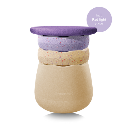 Stapelstein Winter Special Dynamic All, Base met Original-steen en violet board gestapeld