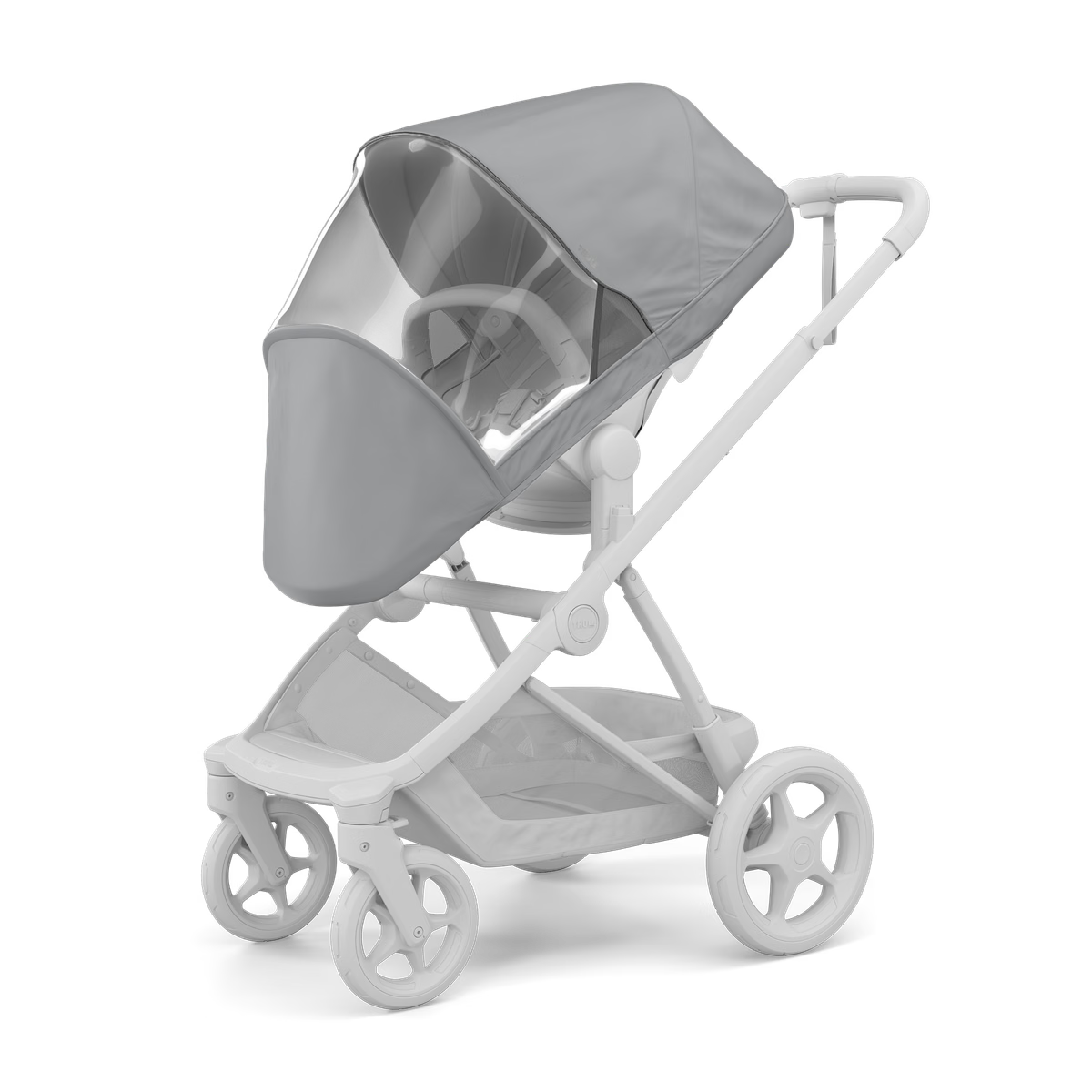 Thule Charm regenhoes voor kinderwagen, zwart