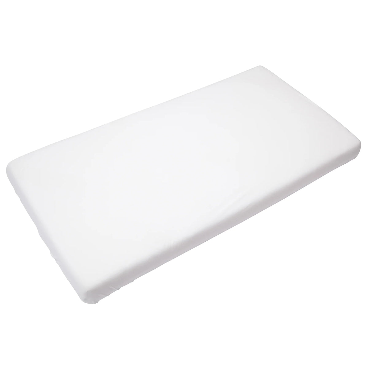 Timboo bamboe hoeslaken voor juniorbed White, rond een matras gespannen
