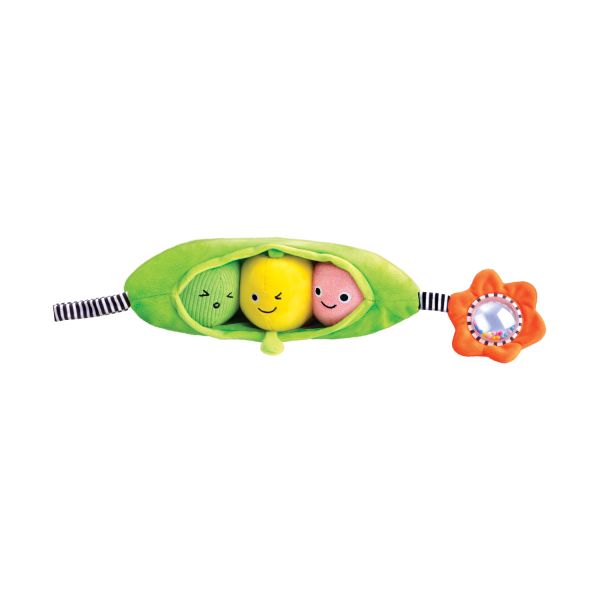Hape Rammelaar Pea Pod Pals | 3 Zachte Erwtjes