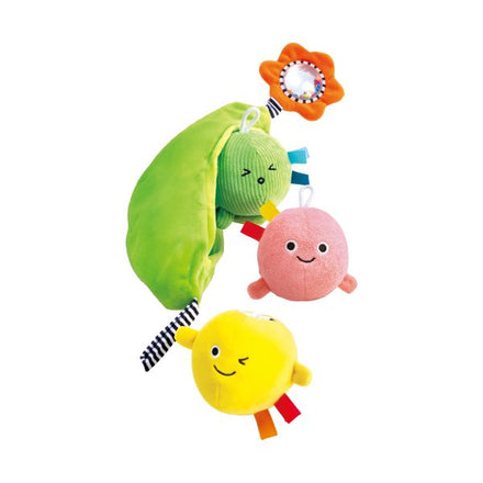 Hape Rammelaar Pea Pod Pals | 3 Zachte Erwtjes