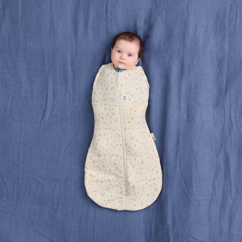 Ergopouch Cocoon Lullaby 62-68 cm van biologisch katoen met natuurlijke rek, De Gele Flamingo