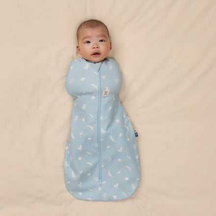 Ergopouch Cocoon Inbaker Slaapzak Ducks 62-68 cm met ritssluiting, De Gele Flamingo.