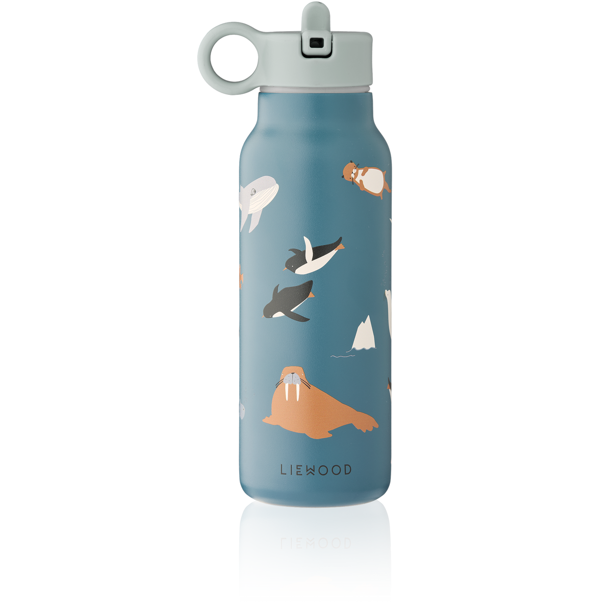 Liewood Falk drinkfles Arctic Sea Ocean View roestvrij staal productfoto