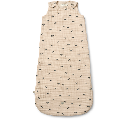 * Liewood Flora Printed Slaapzak 0M+ | Mini Whale / Sandy