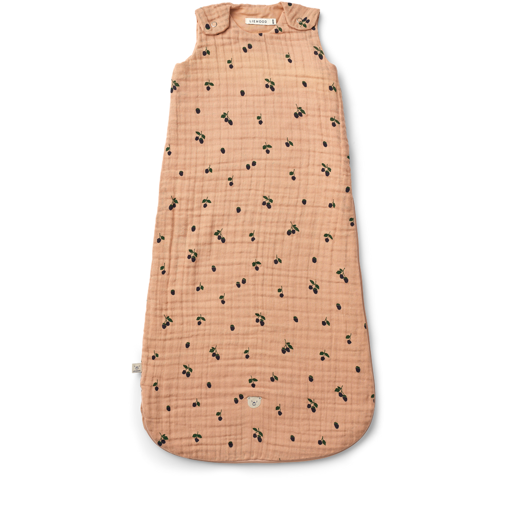 * Liewood Flora Printed Slaapzak 0M+ | Mini Berry / Pale Tuscany