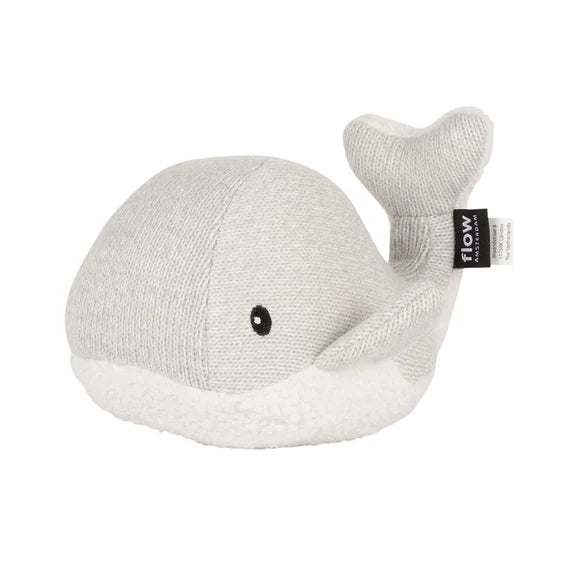 * Flow Amsterdam Oplaadbare Hartslagknuffel | Moby Whale Grey