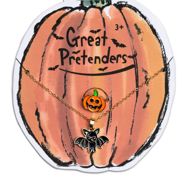 * Great Pretenders Bat Necklace & Pumpkin Ring