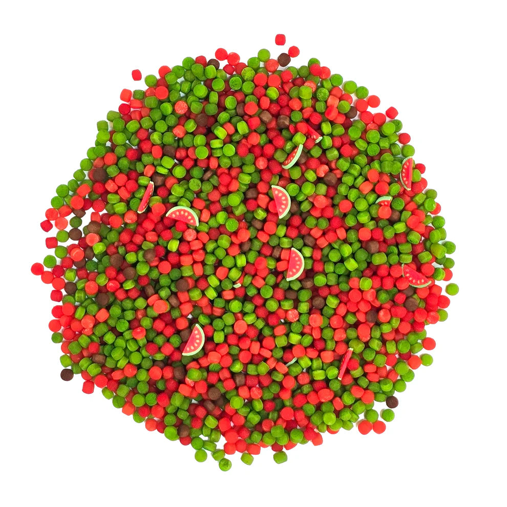 Grennn Color Dots Watermeloen Mix, 300 gram speelparels voor open einde spel, bij De Gele Flamingo