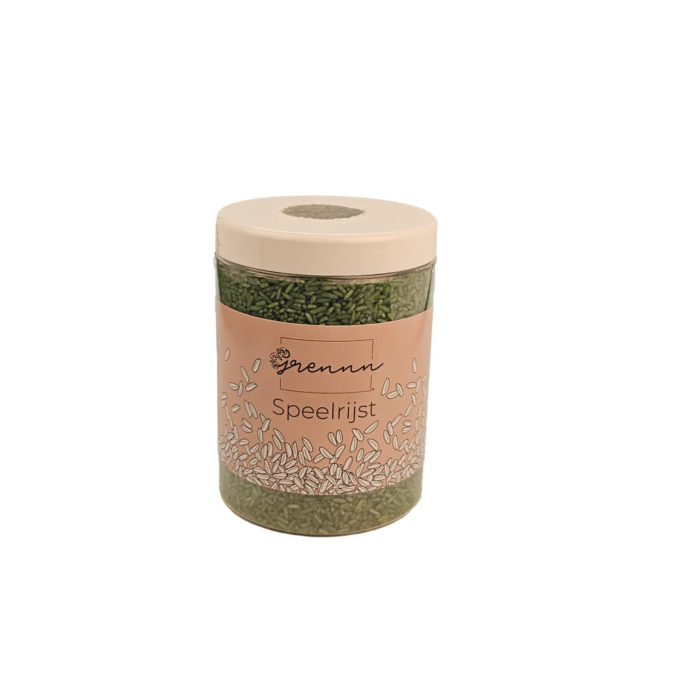 Grennn Speelrijst 750 gram | Groen