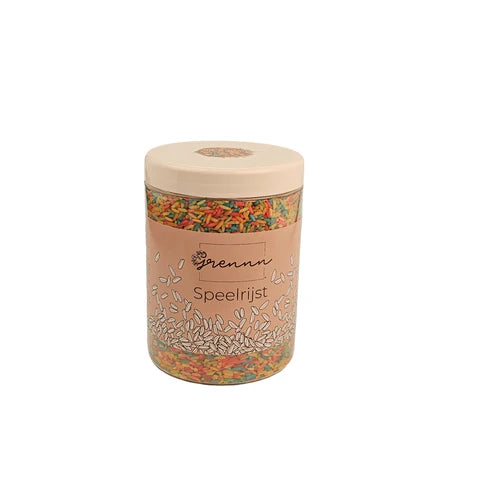 Grennn Speelrijst 750 gram | Regenboog Mix