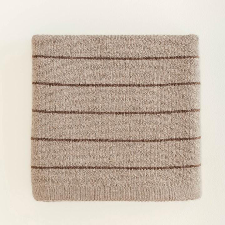Hvid Deken Harry | Sand/Mocha