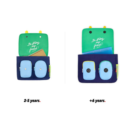 Hello Hossy Boekentas Bball Crew 2-5Y van 9,7 liter voor A4-schriften, De Gele Flamingo