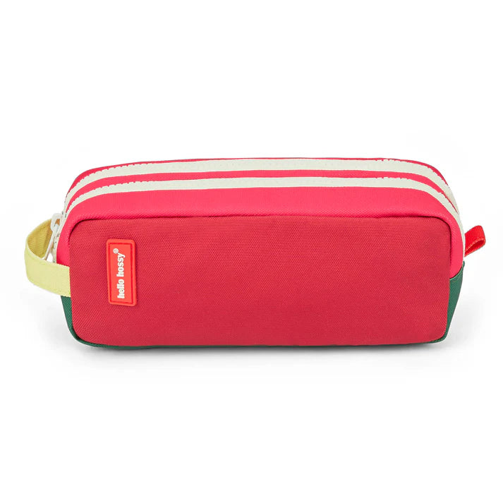 Hello Hossy Pennenzak Mini Pastèque met twee ruime vakken voor schrijfmateriaal, De Gele Flamingo.