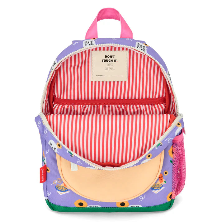 Rugzak Sunflower 2-5Y van Hello Hossy met verstelbare borstclip, verkrijgbaar De Gele Flamingo
