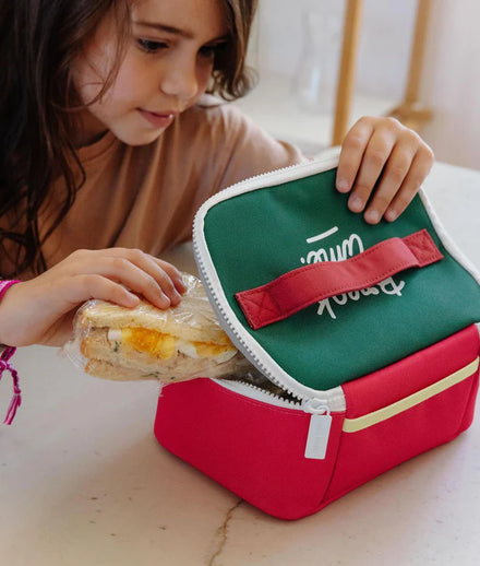 Hello Hossy Thermische Lunchtas Mini Pastèque met stevig draaghandvat, bij De Gele Flamingo.