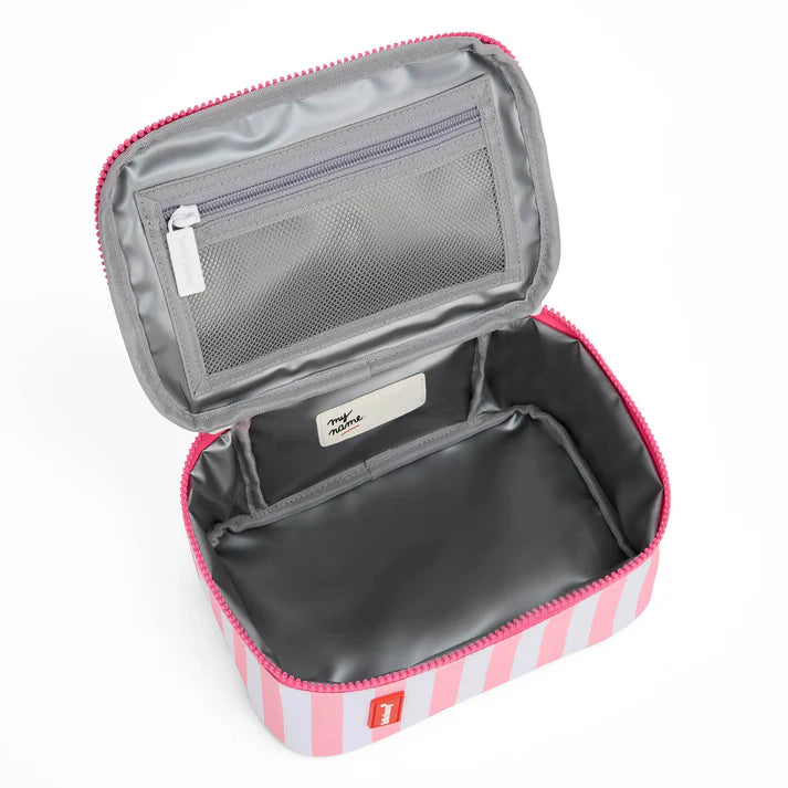 Hello Hossy Thermische Lunchtas Pink Stripes vooraanzicht