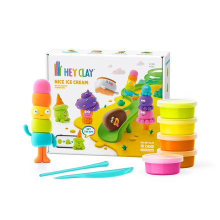 HeyClay Boetseerklei | Nice Ice Cream (15 potjes)
