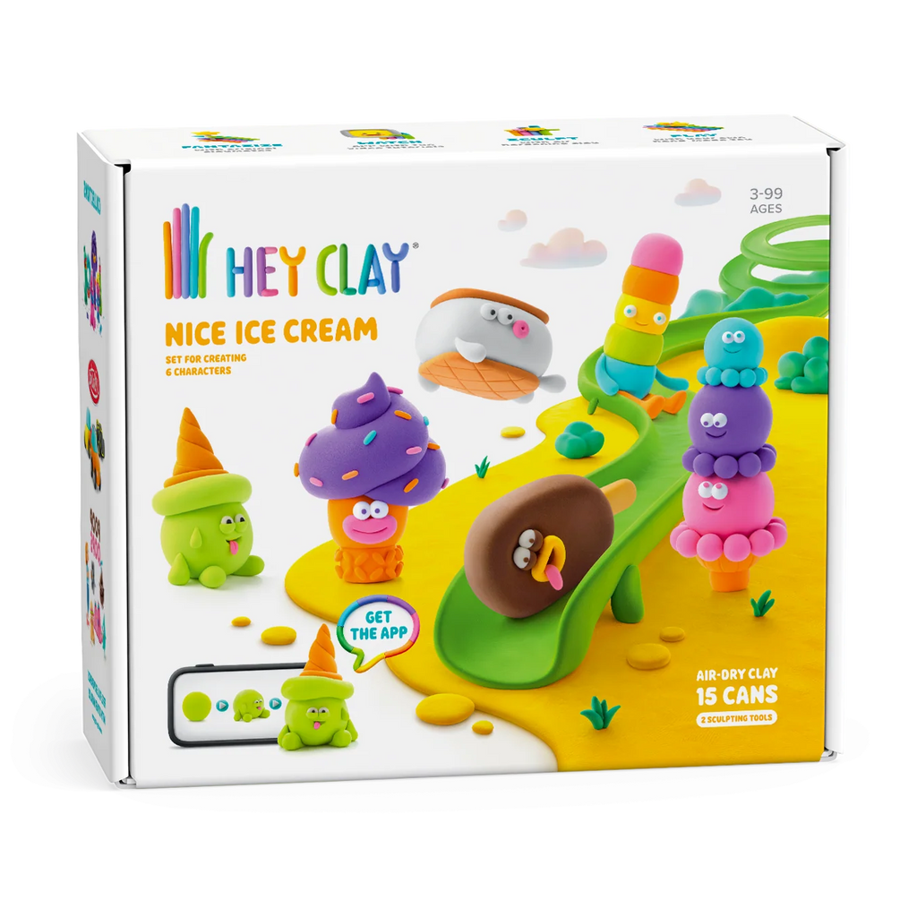 HeyClay Boetseerklei | Nice Ice Cream (15 potjes)