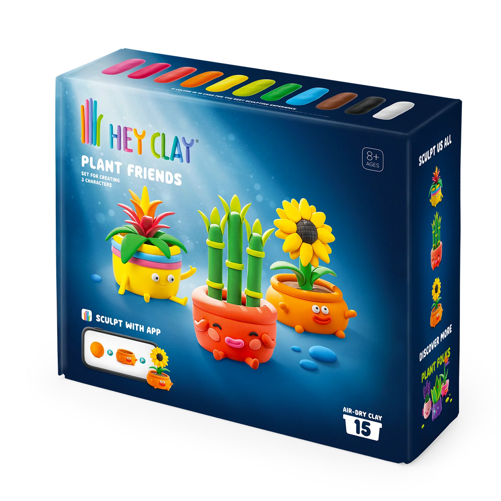 HeyClay Boetseerklei | Plant Friends (15 potjes)