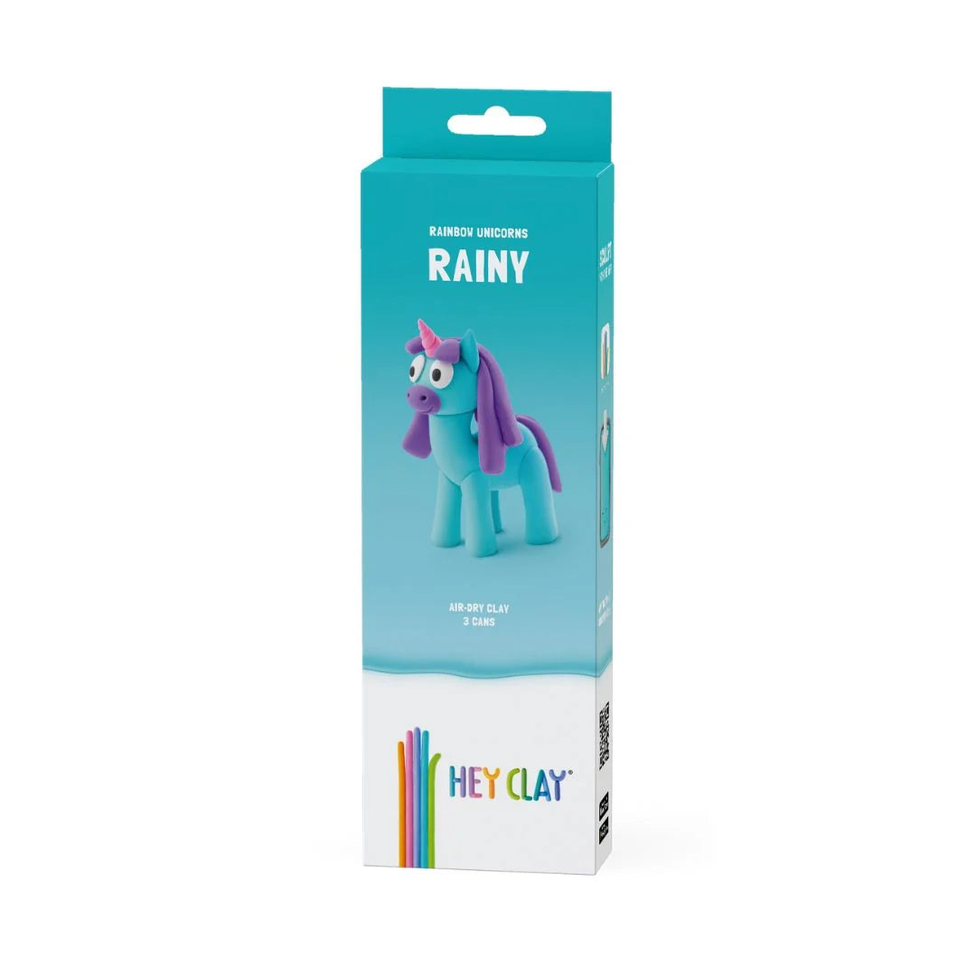 HeyClay Boetseerklei | Rainbow Unicorn Rainy (3 potjes)