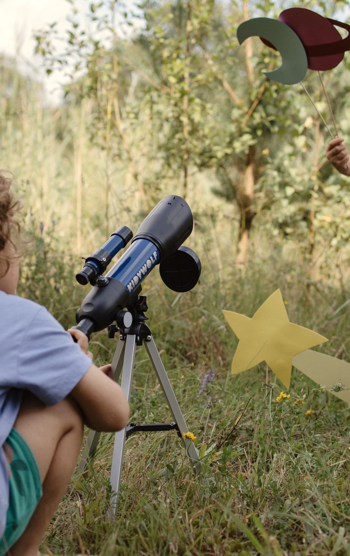 Kidywolf Kidytelescope kindertelescoop blauw - vooraanzicht