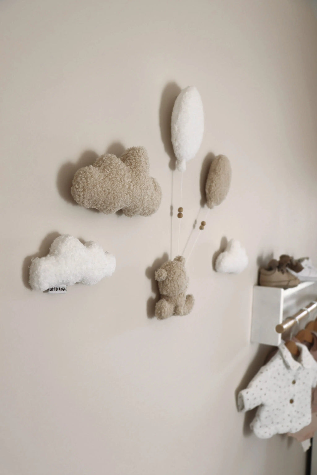 Little Loua Teddy Bouclé Wanddecoratie Big | 6 stuks