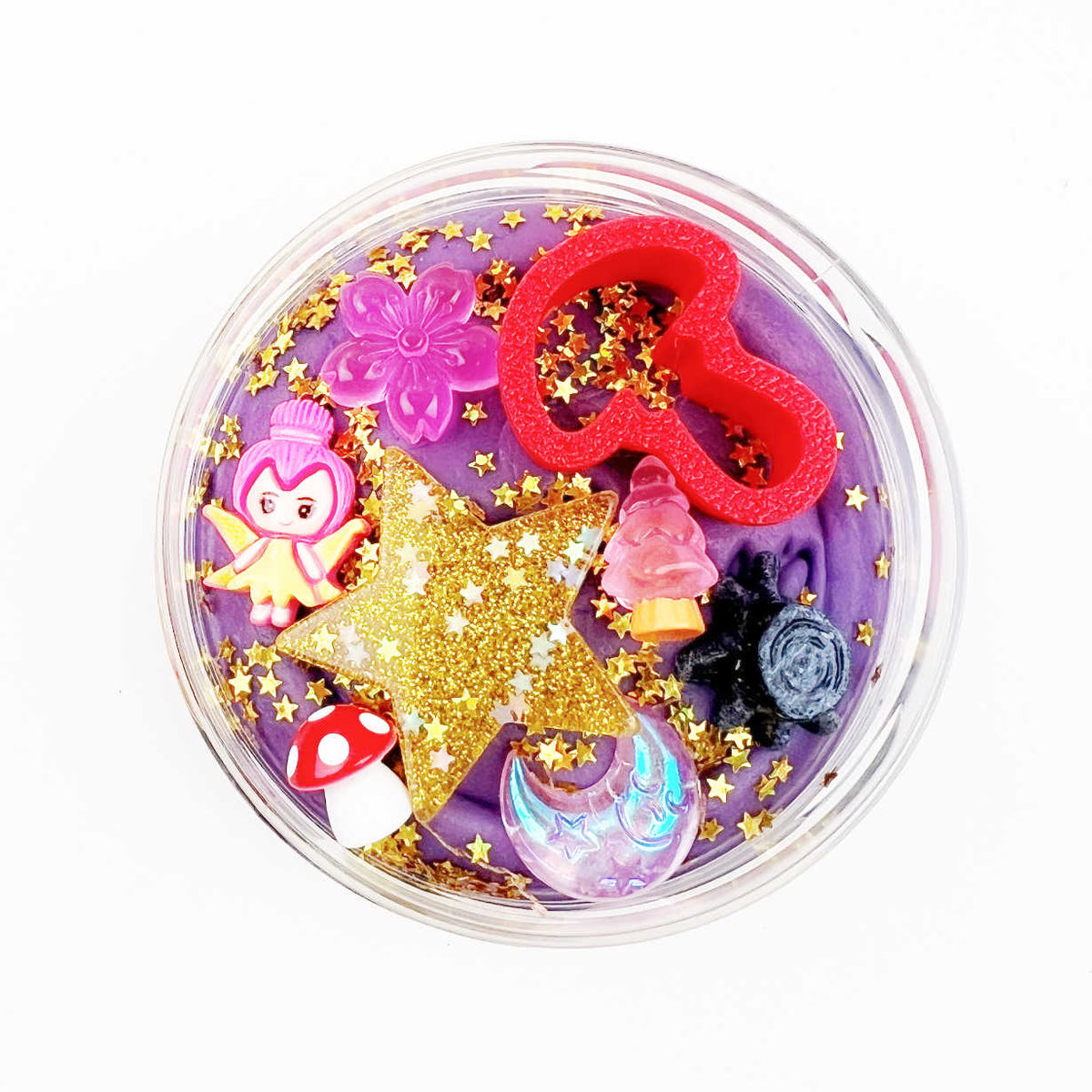 Invitation to Imagine Fairy Surprise Pot met sensorische speelklei en fonkelende sterretjes, De Gele Flamingo.