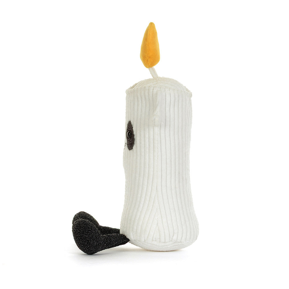 Flickerty Candle kaarsknuffel van Jellycat met Halloween-charme, bij De Gele Flamingo