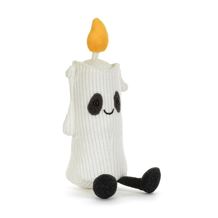 Jellycat Amuseables Flickerty Candle knuffel in kaarsvorm, Halloween bij De Gele Flamingo