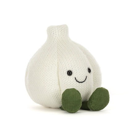 Jellycat Amuseables Garlic knuffel in de vorm van knoflook, bij De Gele Flamingo