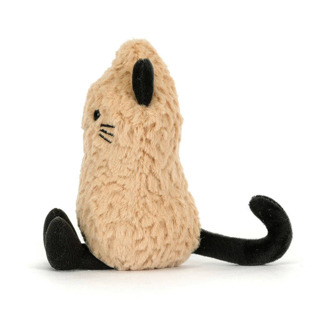 Amuseables Peanut Cat van Jellycat, knuffel verkleed als kat, bij De Gele Flamingo