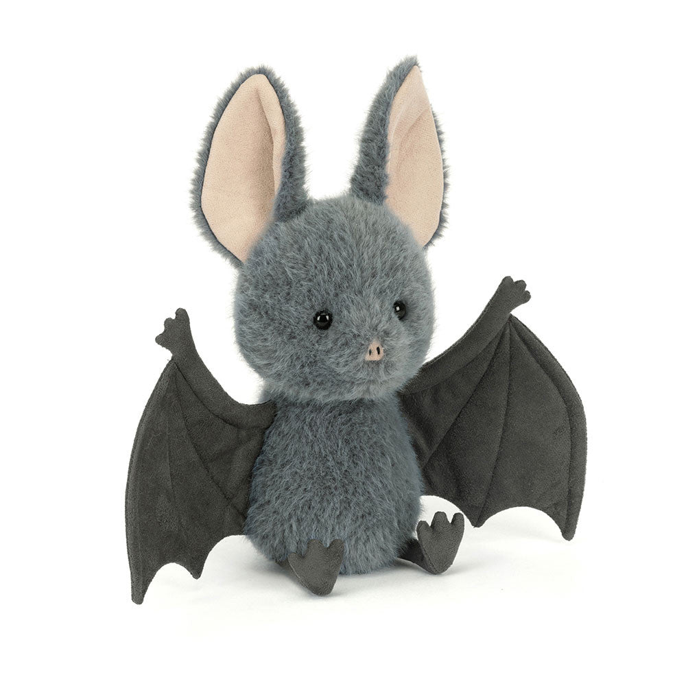 Jellycat Broox Bat knuffel, vleermuis met eigen karakter, bij De Gele Flamingo