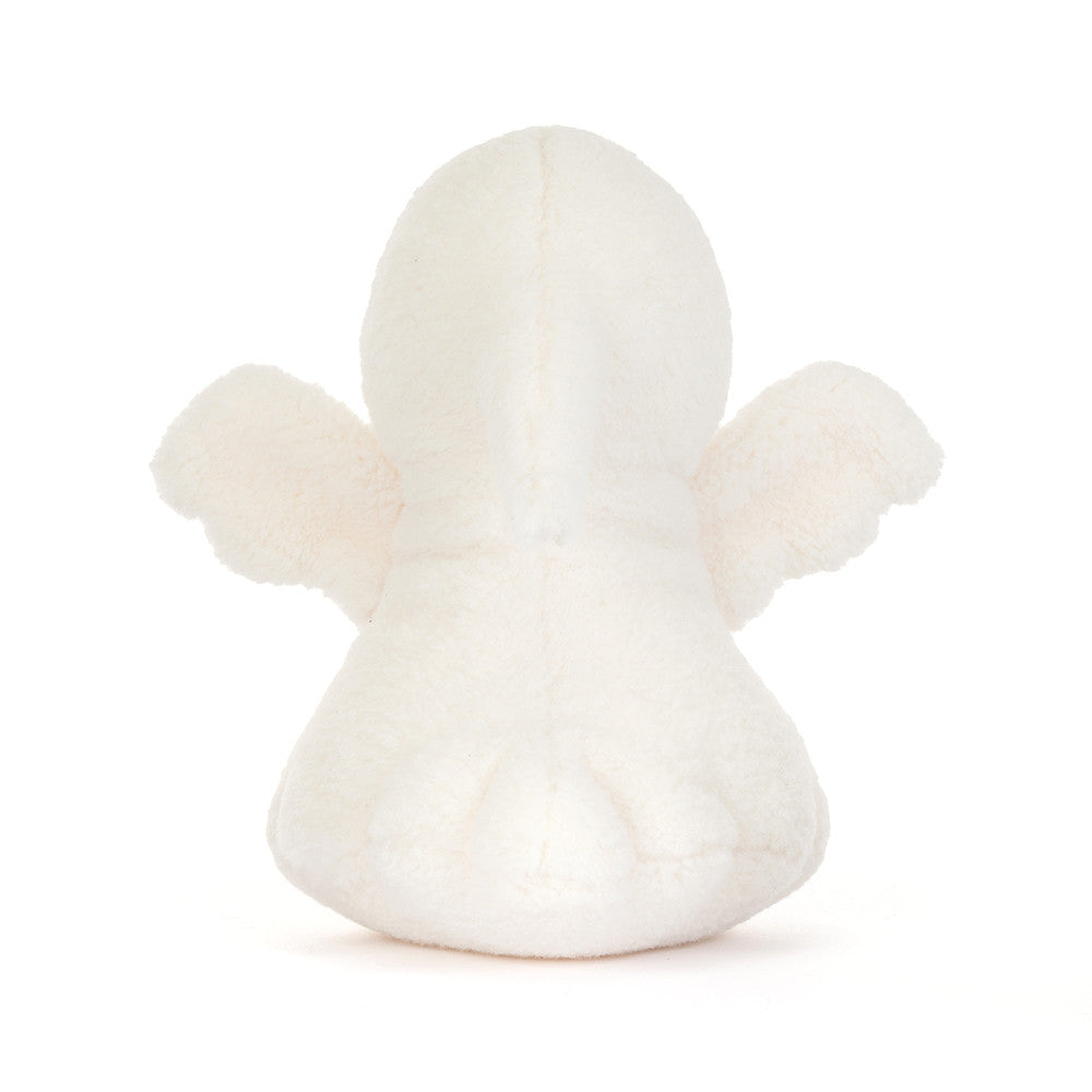 Jellycat Ghost Bob, grappige Halloween knuffel voor fans van bijzondere Jellycat personages bij De Gele Flamingo