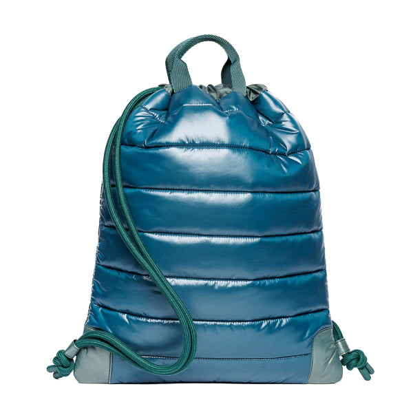 Jeune Premier City Bag zwemtas Puffer Green binnenvak met rits