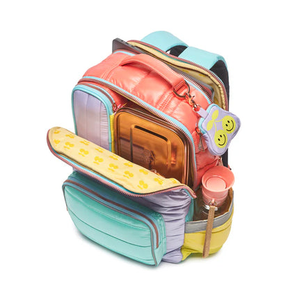 Jeune Premier New Bobbie Puffer Pastel Party rugzak achterzijde