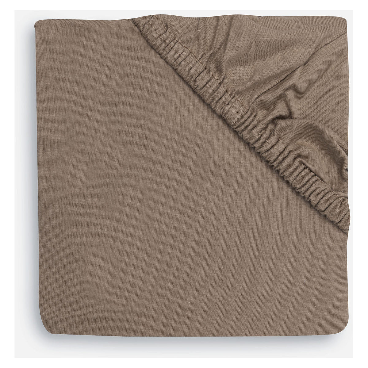 Jollein hoeslaken voor rond boxmatras van 95 cm in de kleur Milky Coffee