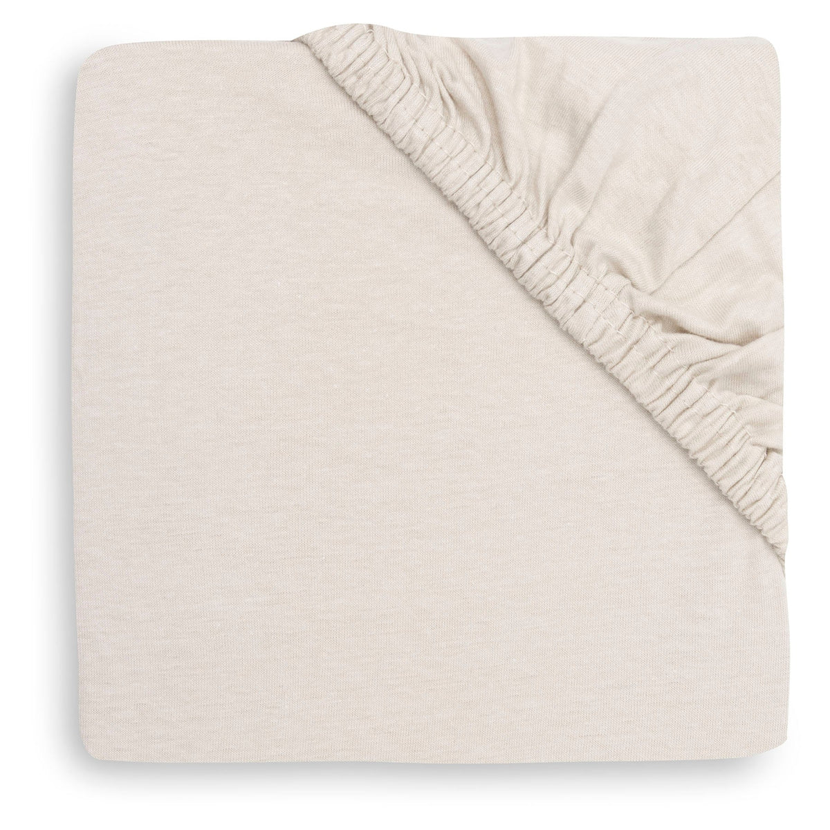Jollein hoeslaken jersey in de kleur Sand voor een wiegmatras