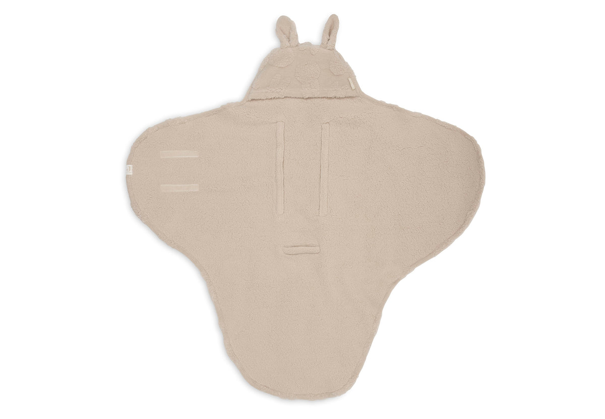 Jollein wikkeldeken Miffy Jacquard Teddy in Sand