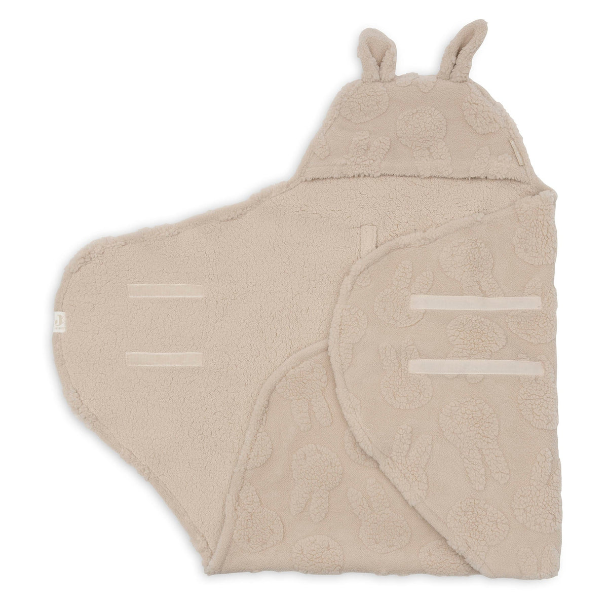 Jollein wikkeldeken Miffy Jacquard Teddy in Sand