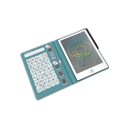 Kidywolf Kidydraw-Mini Tablet 30 Tekeningen Tekenbord Mijn Kleine Marktje, derde productfoto van het bord