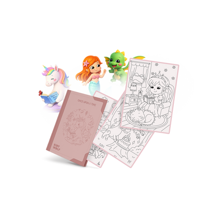 Kidywolf Kidydraw Pad Navulling 30 Tekeningen Once Upon A Time, de navulset van een andere kant
