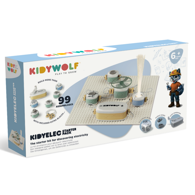 Kidywolf Kidyelec Starter - verpakking met 11 elektronische blokken