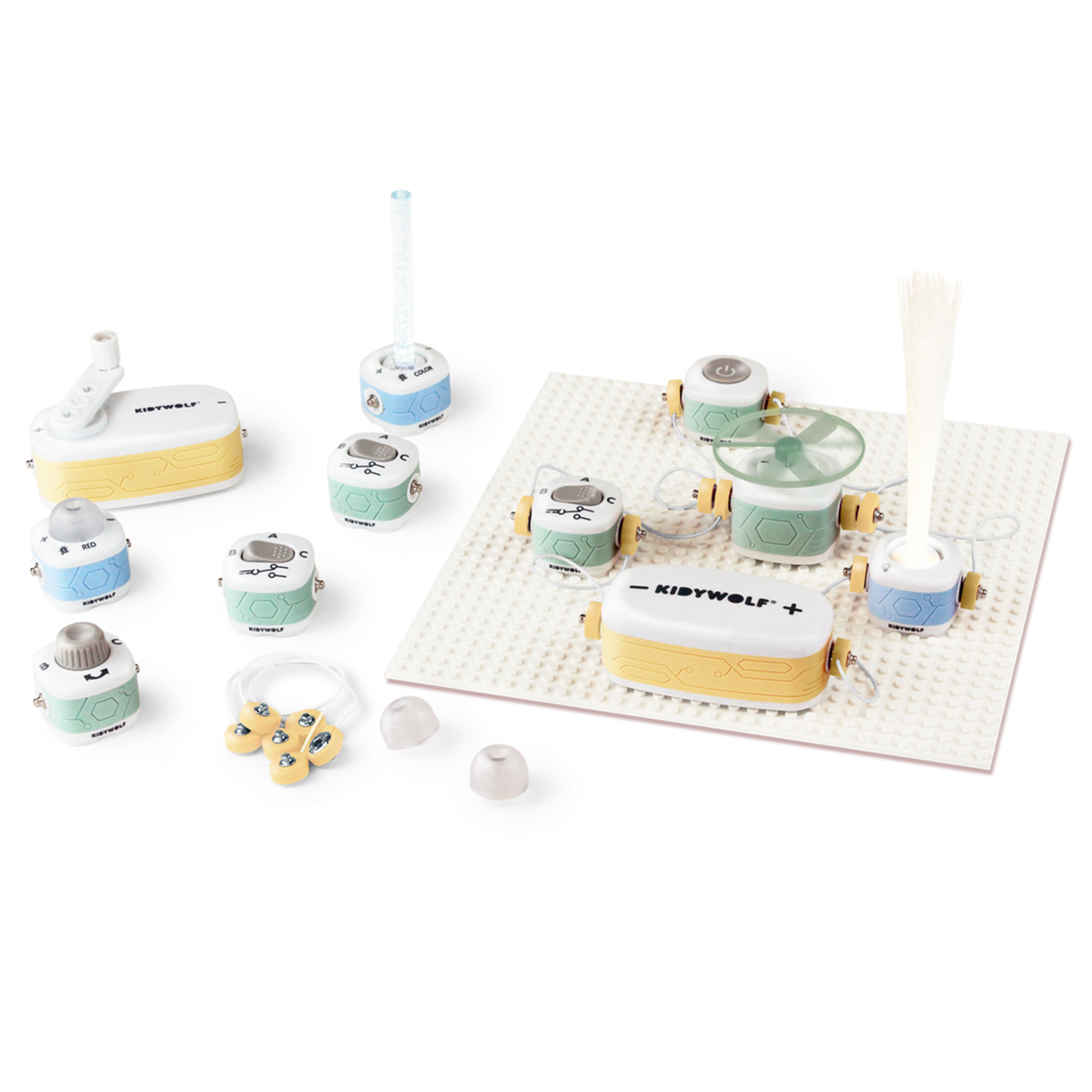 Kidywolf Kidyelec Starter - verpakking met 11 elektronische blokken