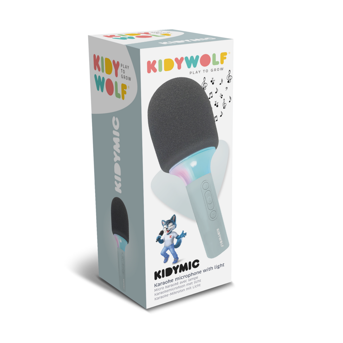 Kidywolf Kidymic karaokemicrofoon groen - vooraanzicht