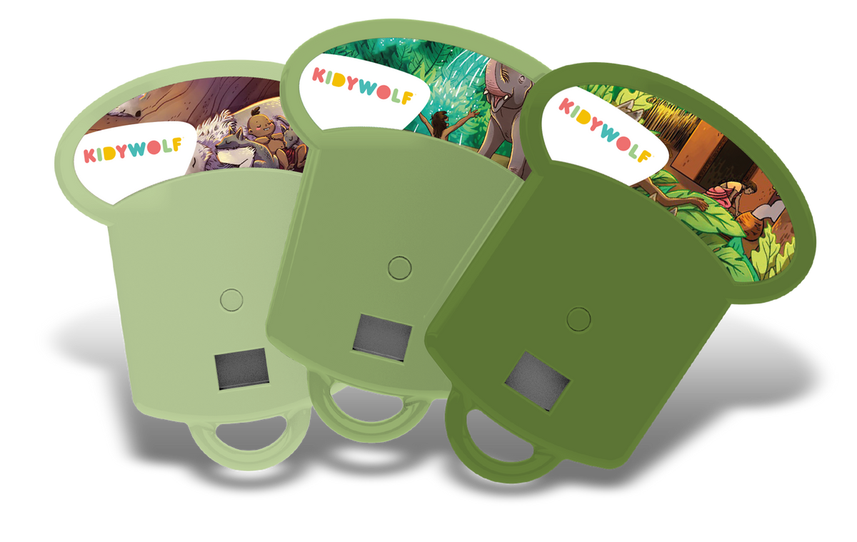 Kidywolf Kidystories Jungle Book - verpakking met verhaalschijfjes voor Kidyslide